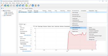 Terminal Services Manager screenshot