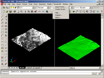 TerrainCAD for AutoCAD screenshot