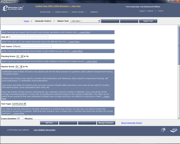Test Generator Lab Advanced Edition screenshot 3