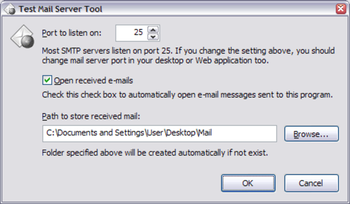 Test Mail Server Tool screenshot