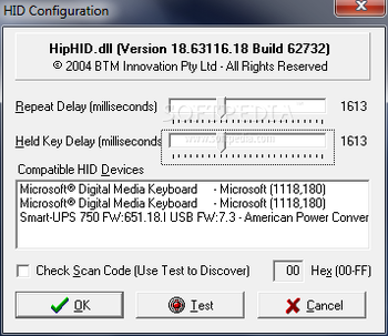 TestHID screenshot 2