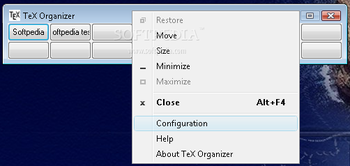 TeX Organizer screenshot
