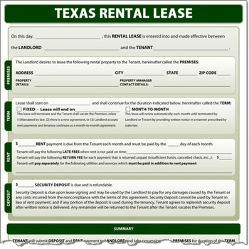 Texas Rental Lease screenshot