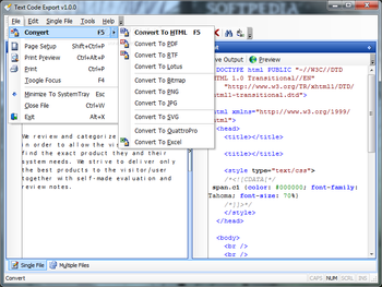 Text Code Export screenshot 2