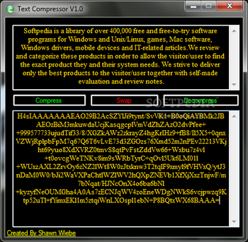 Text Compressor screenshot