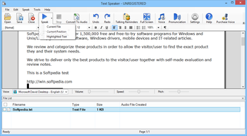 Text Speaker screenshot