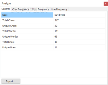 Text Statistics Analyzer screenshot 2