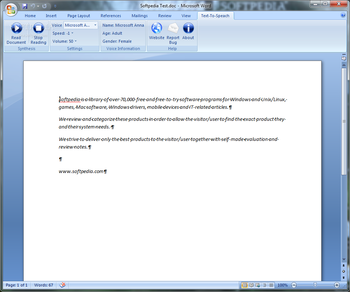 Text-To-Speach screenshot