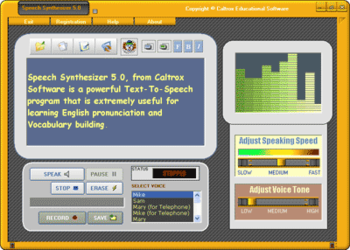 Text To Speech Synthesizer screenshot