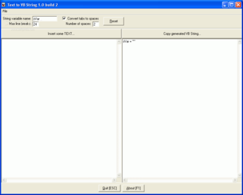 Text to VB String screenshot