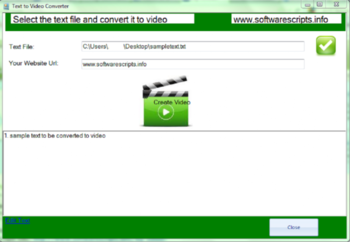 Text to Video converter screenshot