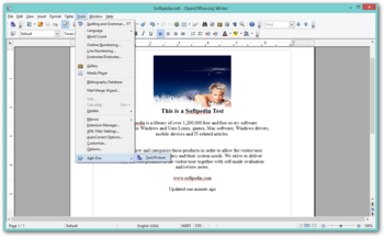 Text2Picture for OpenOffice screenshot