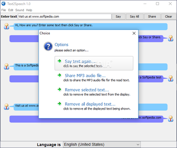 Text2Speech screenshot 2
