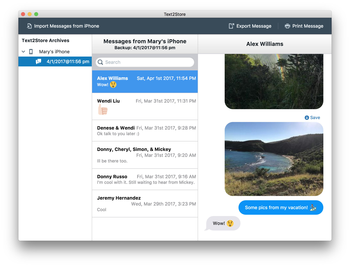 Text2Store screenshot