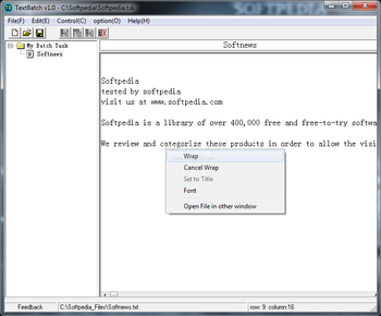 TextBatch screenshot
