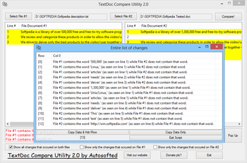 TextDoc Compare Utility screenshot 2