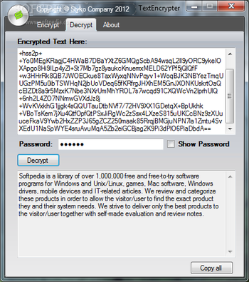 TextEncrypter screenshot 2