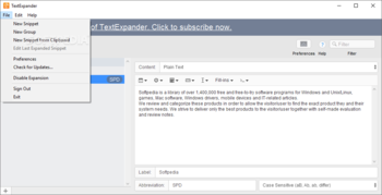 TextExpander screenshot 3