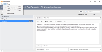 TextExpander screenshot 4