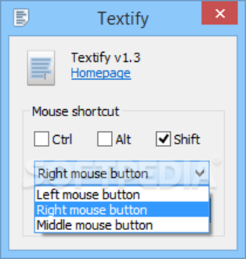 Textify screenshot