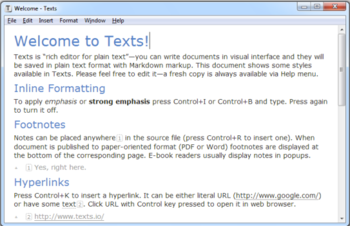 Texts for Windows Portable screenshot