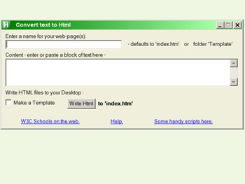 TextToHTML screenshot