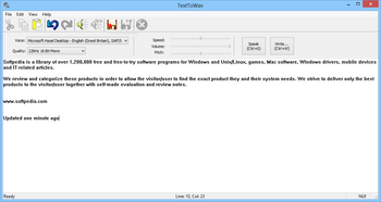 TextToWav screenshot