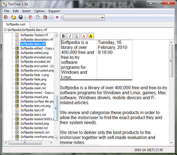 TextTree screenshot