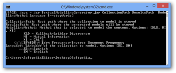 TextualModelGenerator screenshot