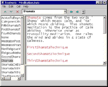 Textweb screenshot 2