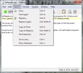 TeXworks screenshot 3