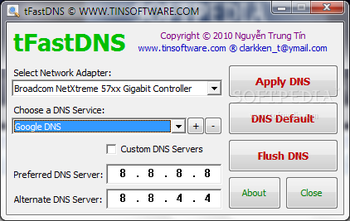 tFastDNS screenshot