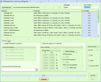 TFM Audio Tool screenshot