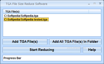 TGA File Size Reduce Software screenshot