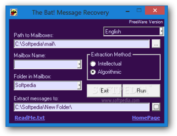 The Bat! Message Recovery screenshot