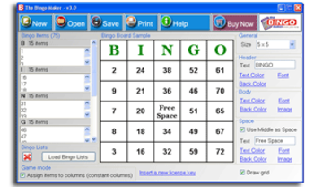 The Bingo Maker screenshot