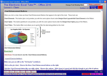 The Electronic Excel Tutor Office 2016 screenshot