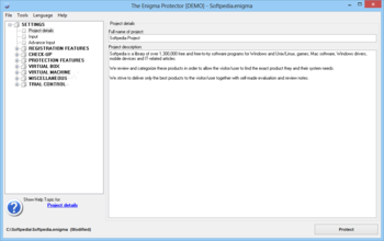 The Enigma Protector screenshot