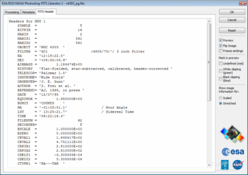 The ESA/ESO/NASA Photoshop FITS Liberator screenshot 3