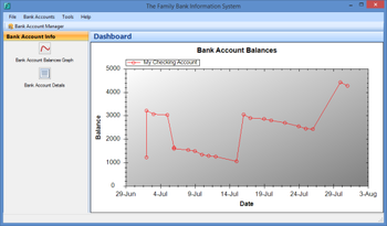 The Family Bank Information System screenshot 2