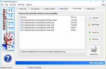 The Fast File Encryptor screenshot 5