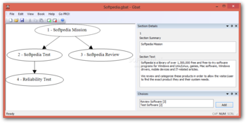 The GameBook Authoring Tool screenshot