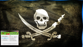 The Jolly Roger Animated Desktop Wallpaper screenshot