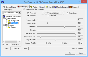 The Kinemorphic 3D Screen Saver screenshot 5