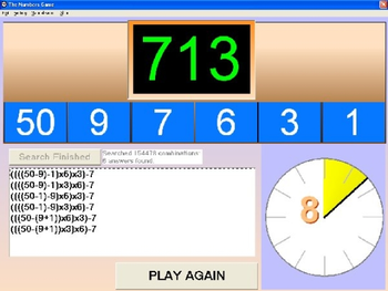 The Numbers Game screenshot