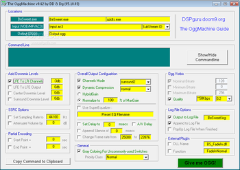 The OggMachine screenshot