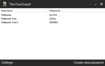 The PassGuard screenshot