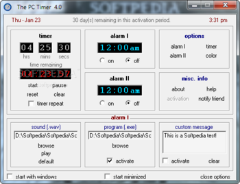 The PC Timer screenshot