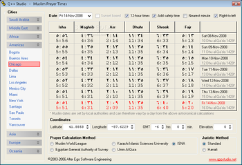 The Q++ Salat Calculator Muslim Prayer Times screenshot 2