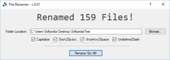The Renamer screenshot